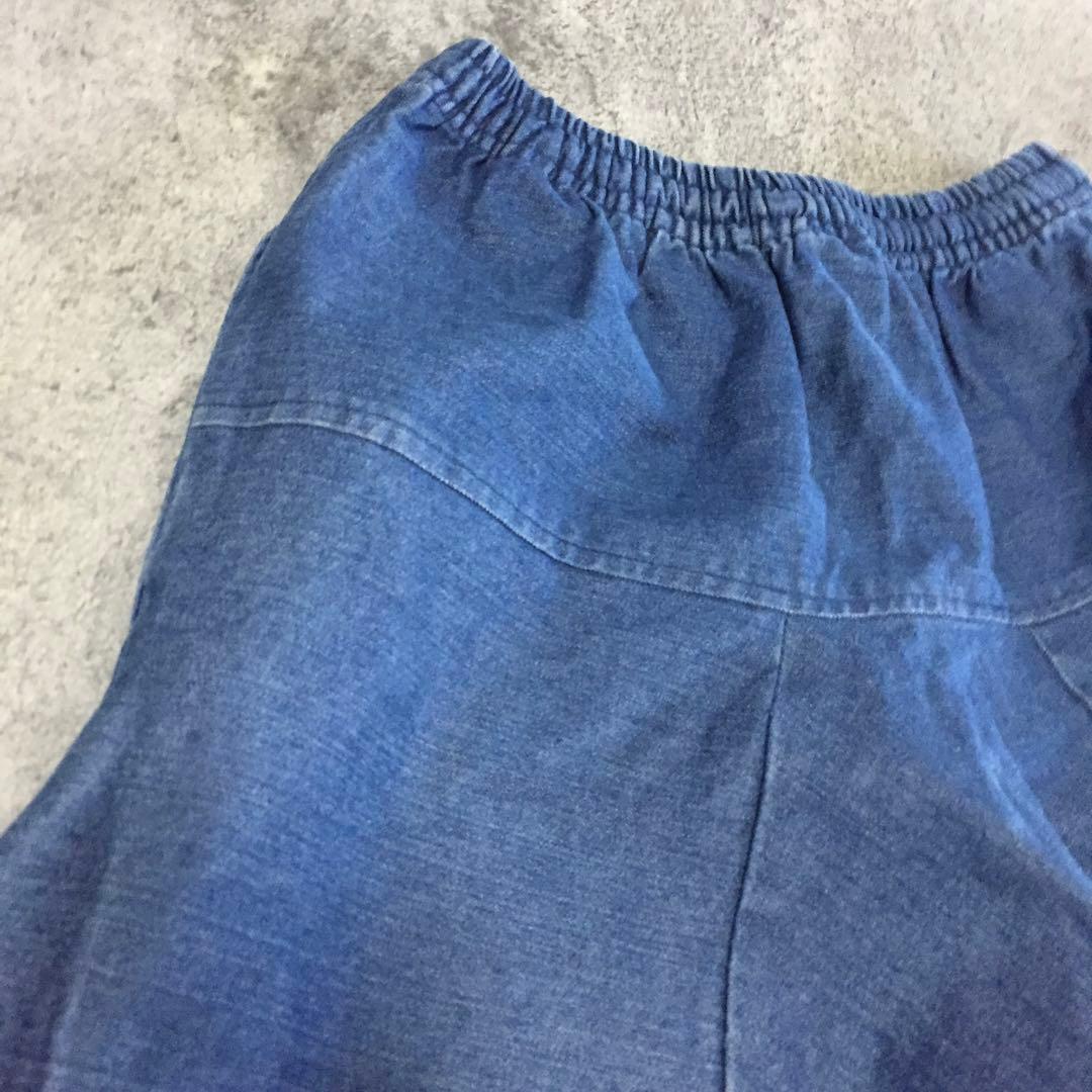 【美品】【特注一点物】デニムサルエルパンツ 古着ビンテージ韓国y2kグランジ