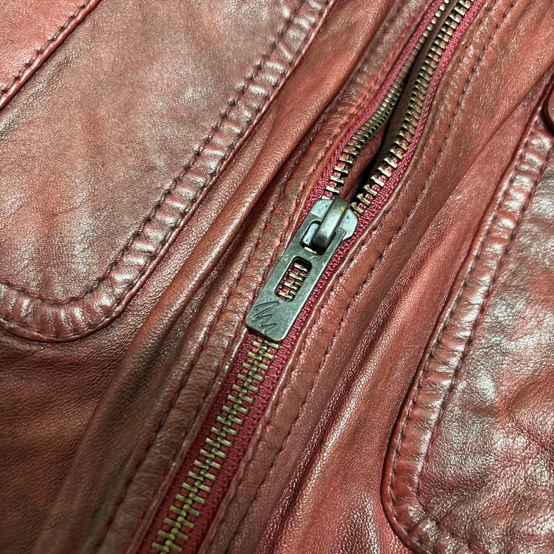 本日限定値下げ！US製 本革 リアルファー レザージャケット ギャル男 お兄系