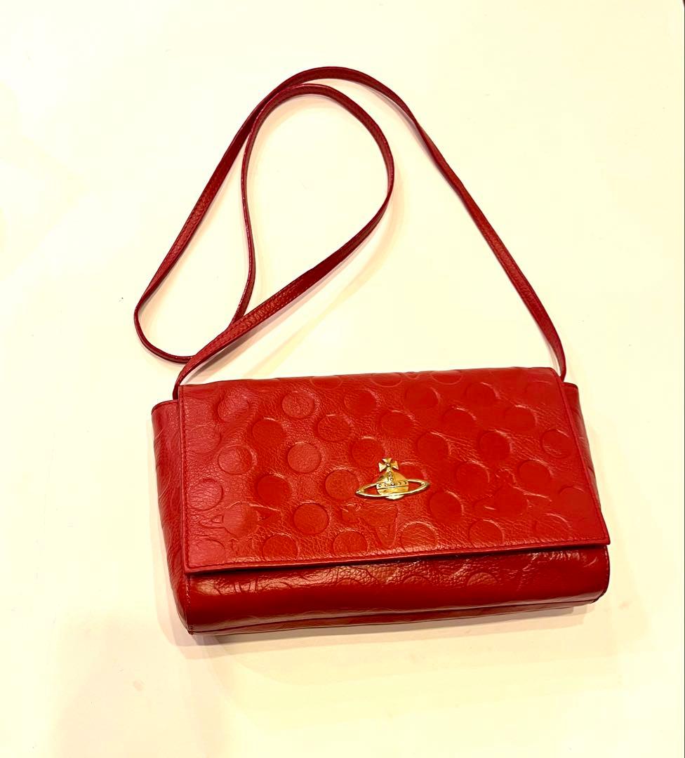 ヴィヴィアン☆ ショルダーバッグ　クロスボディ　斜めがけポーチ　オーブ　赤2