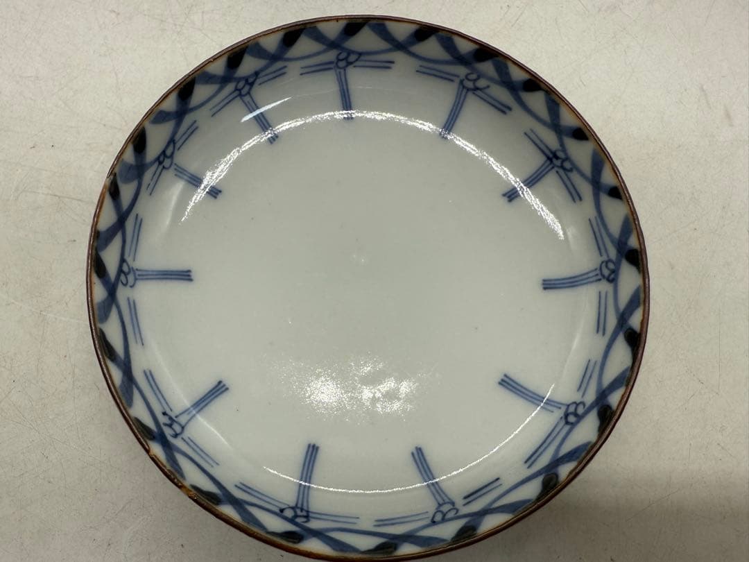 中国　清時代　道光庚子年製　染付蓋茶碗ペア　送料込み251130