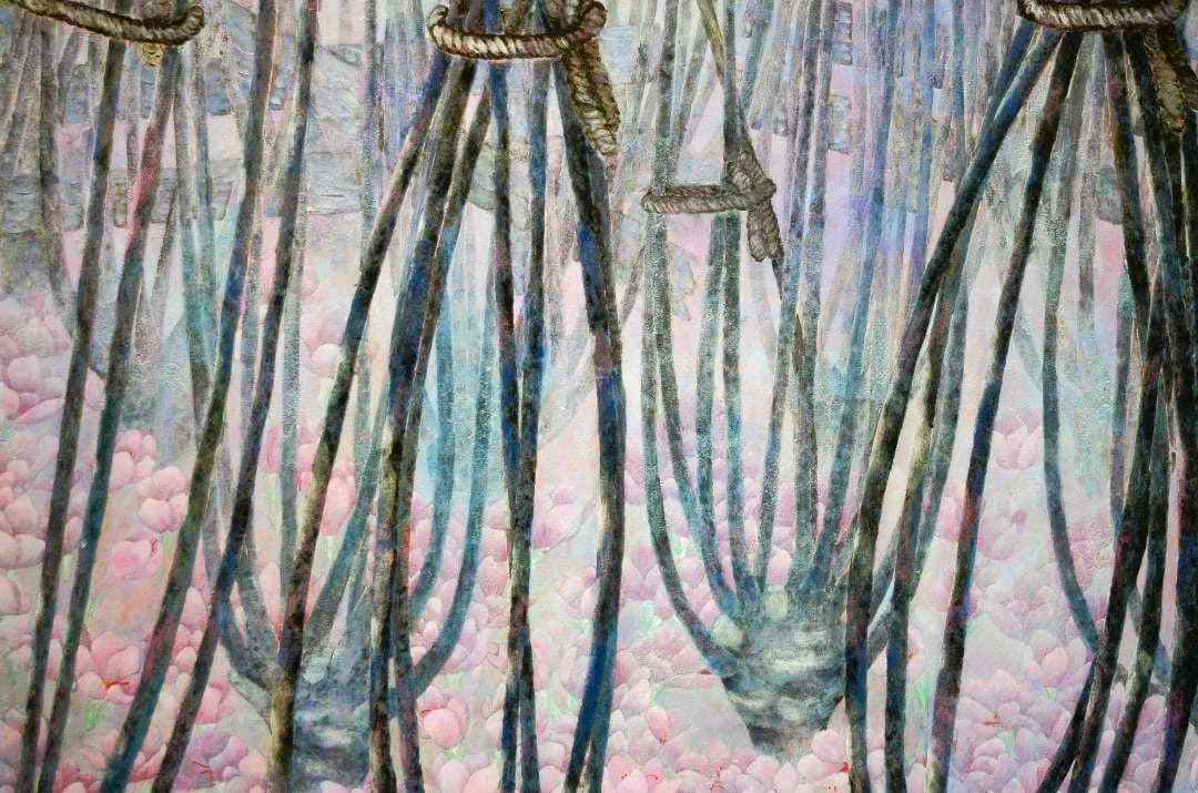 【 「天光」 岩絵の具】東山魁夷の流派・美術家協会会員