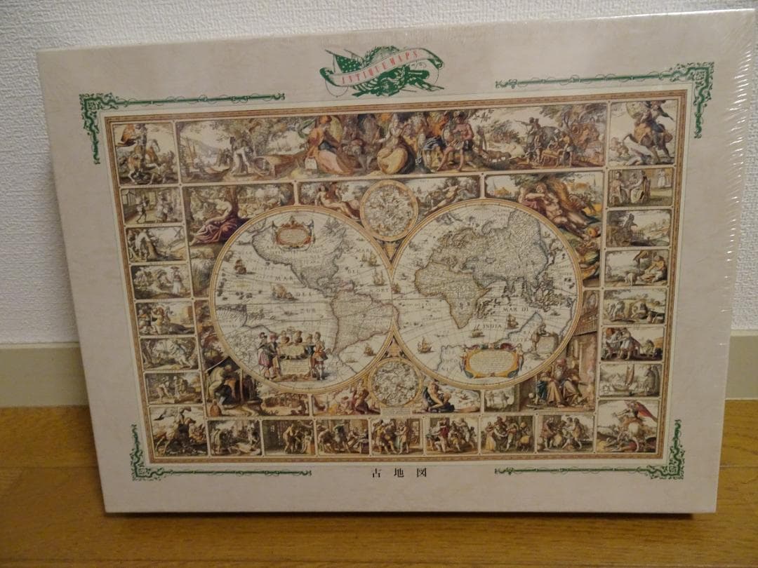 まとめ売り。新品、未開封の「古地図」 のジグソーパズル ＆新品フレームde-18
