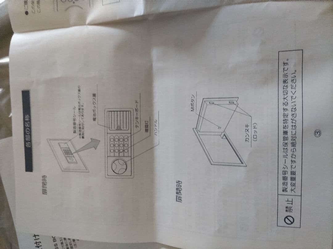 壁埋込用暗証番号式金庫 表面に絵の額、写真の額などでドロボー避けですSS BOX