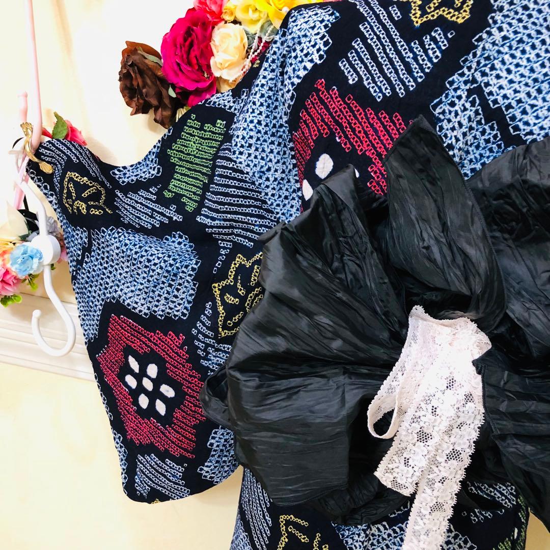 有松鳴海絞り伝統工芸❤️兵児帯新品❤️パールベルト新品帯留め5点セット‼️秀品