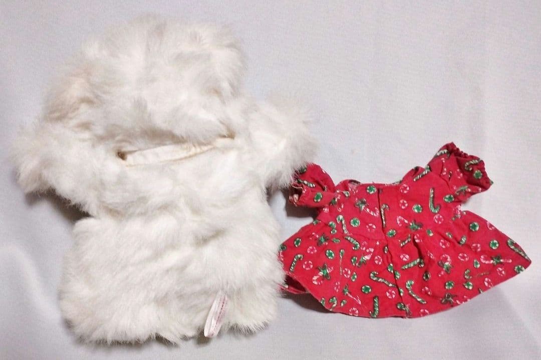 SANTA BEAR シロクマ 白熊 ぬいぐるみ 赤衣装 ヴィンテージ 非売品