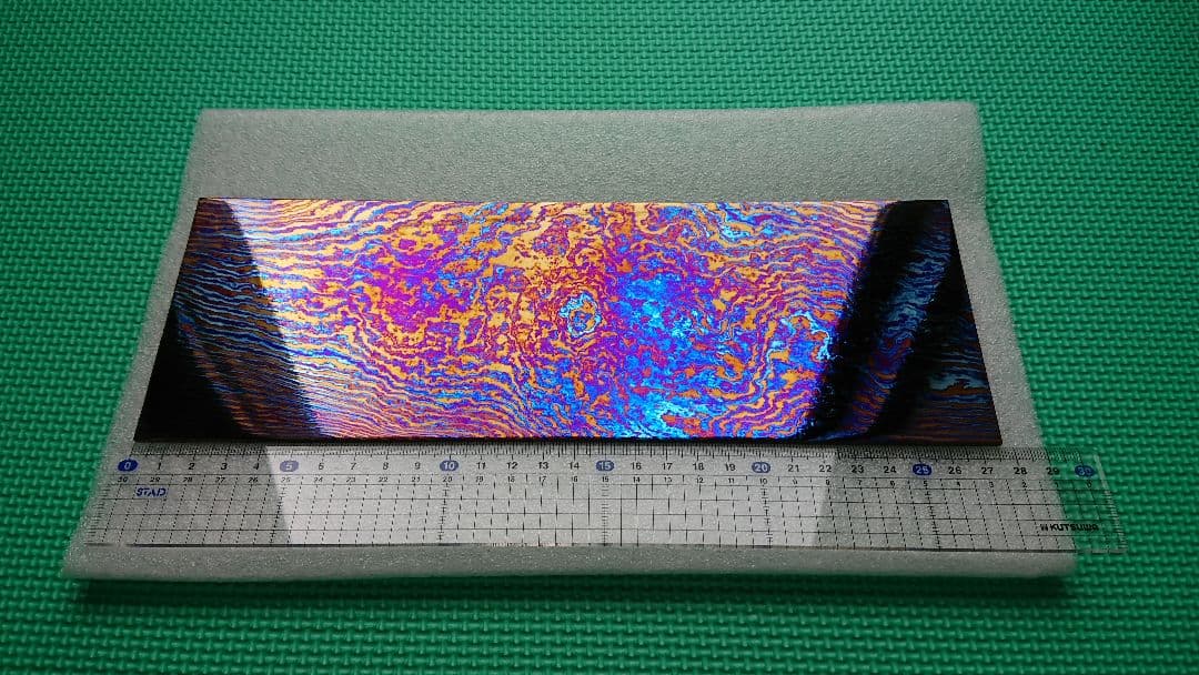 ティマスカス・ロングプレート (チタン合金製ダマスカス) Timascus