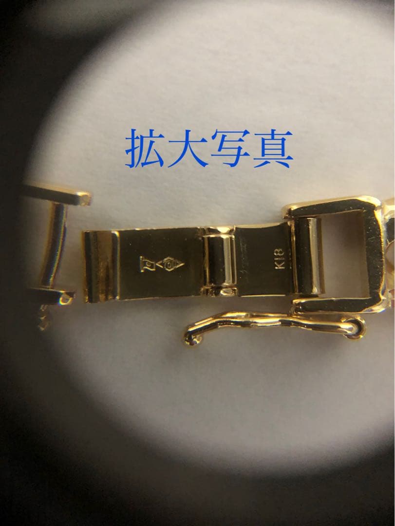 K18喜平アンクレット　16面トリプルカット　約23cm mカット