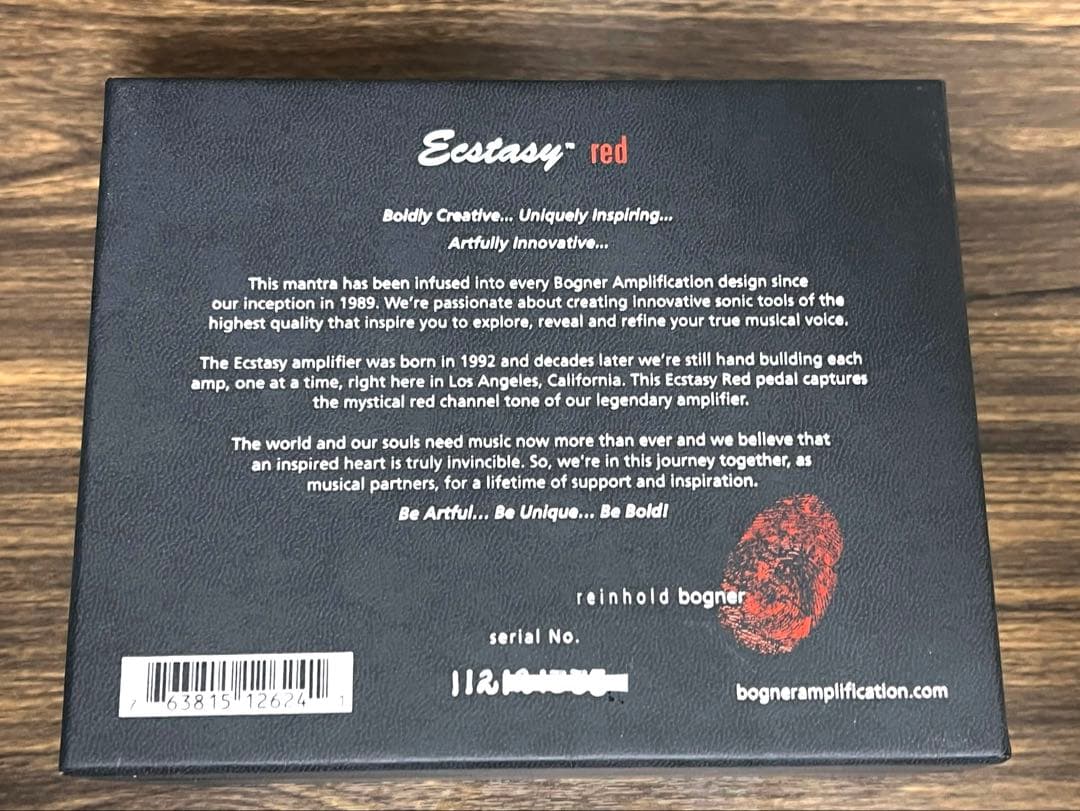即発送 Bogner Ecstasy 箱説明書付き 美品