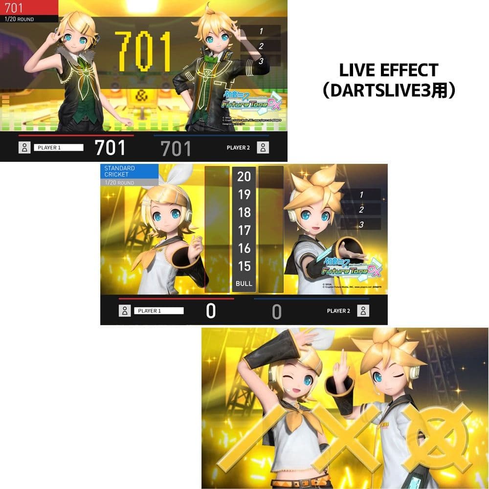 【新品】初音ミクProject DIVA ダーツセット「RIN/LEN」