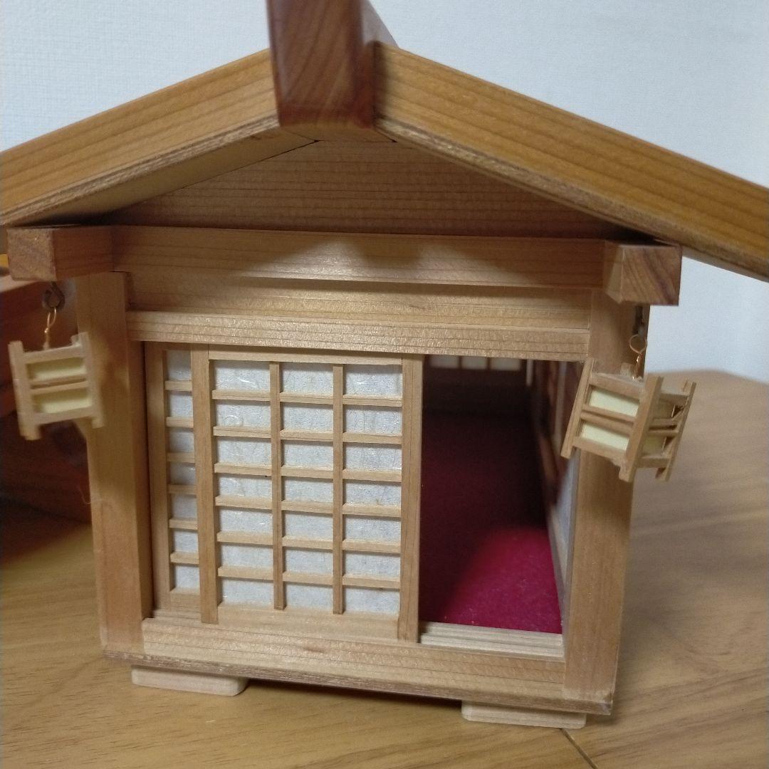 【美品】屋形船　木工職人　手仕事　木工細工　舟盛り