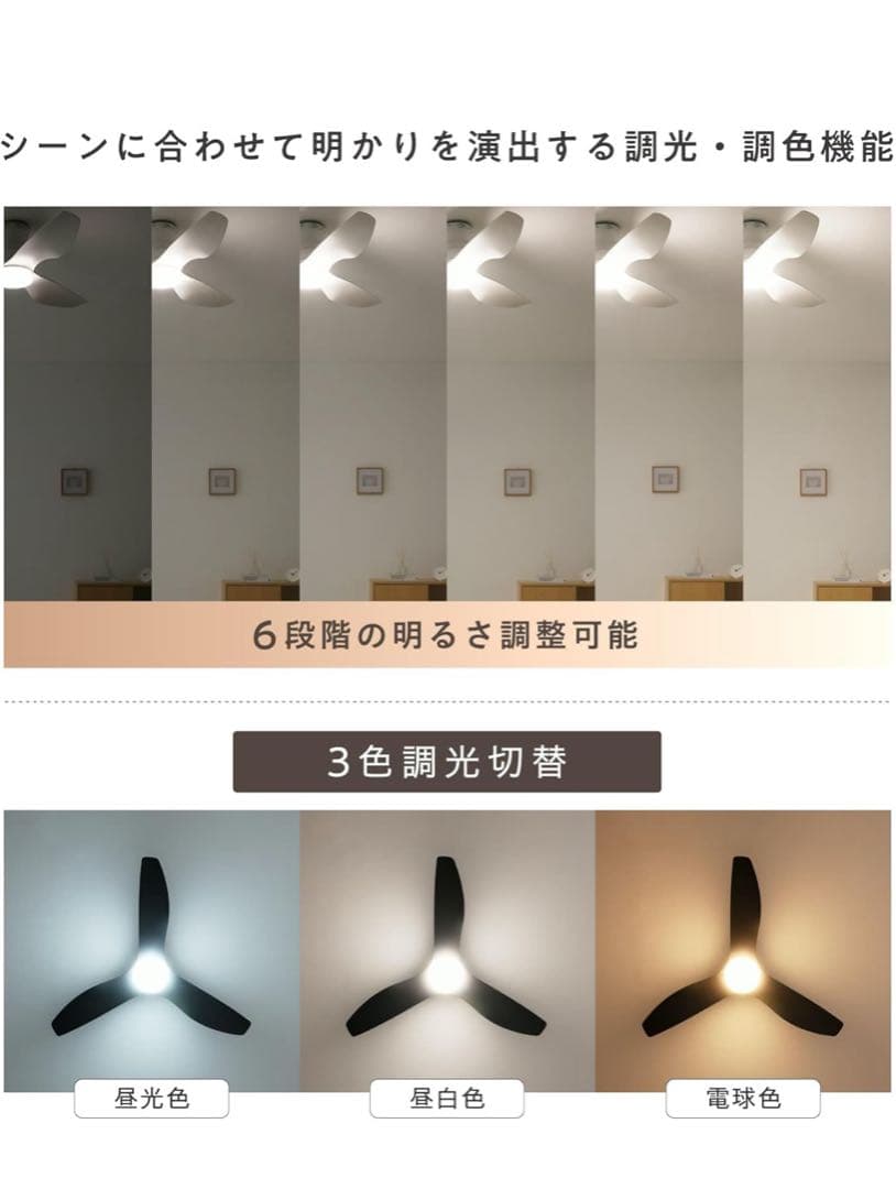 VENTOTA シーリングファンライト ホワイト