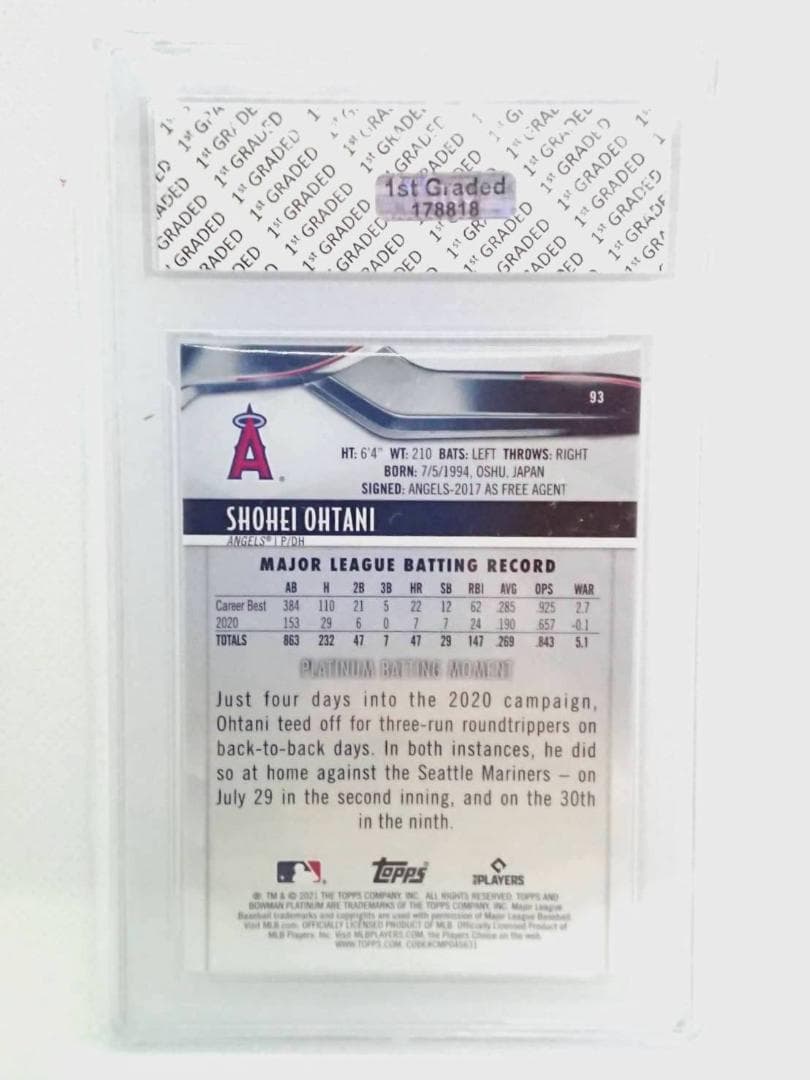 大谷翔平2021 BOWMAN LOS ANGELES ANGELES #93