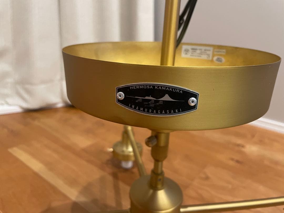 unico　MOON CROSS LAMP 4灯シーリングライト ゴールド