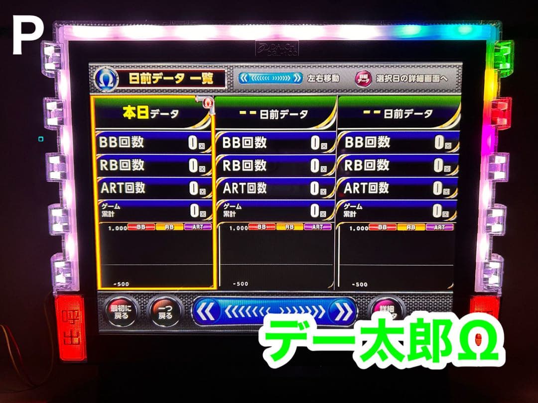 データカウンター・デー太郎Ω・家庭用電源加工済 ・パチンコ用・差枚数表示・自立可
