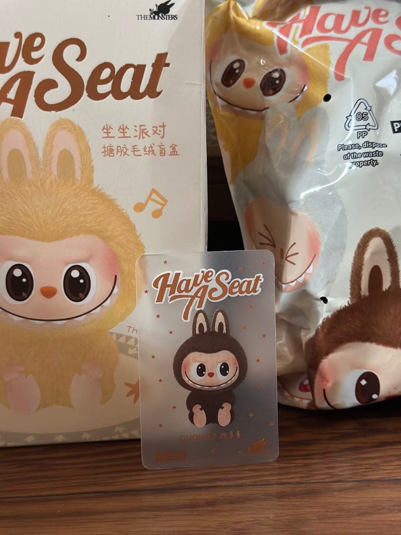 ラブブ LABUBU Have A Seat ぬいぐるみ DUODUO
