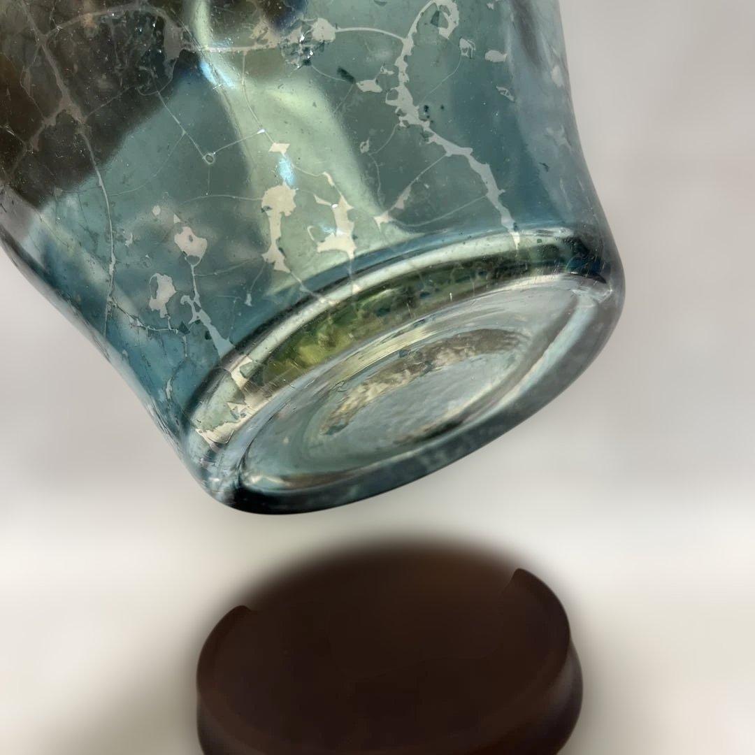 明治時代から100年以上経過しておりアンティーク希少レトロオイルランプ台付き