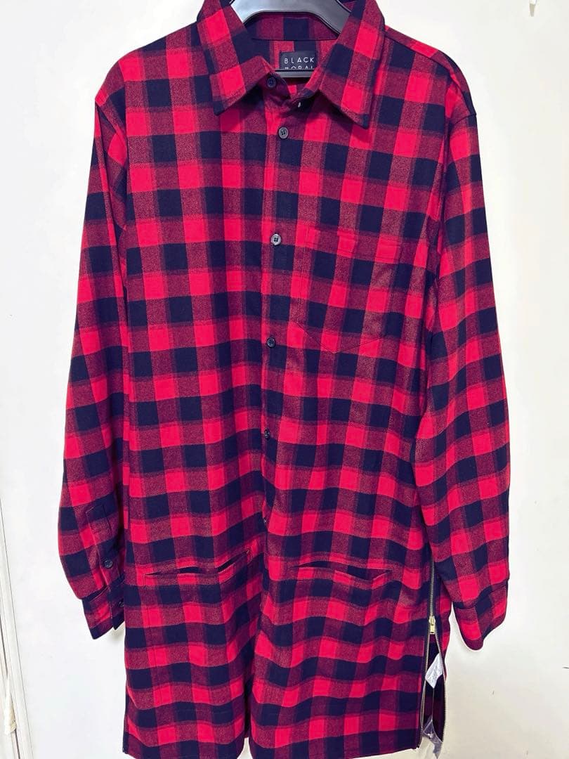 the GazettE ガゼット ロングチェックシャツ 別色→葵さん着用