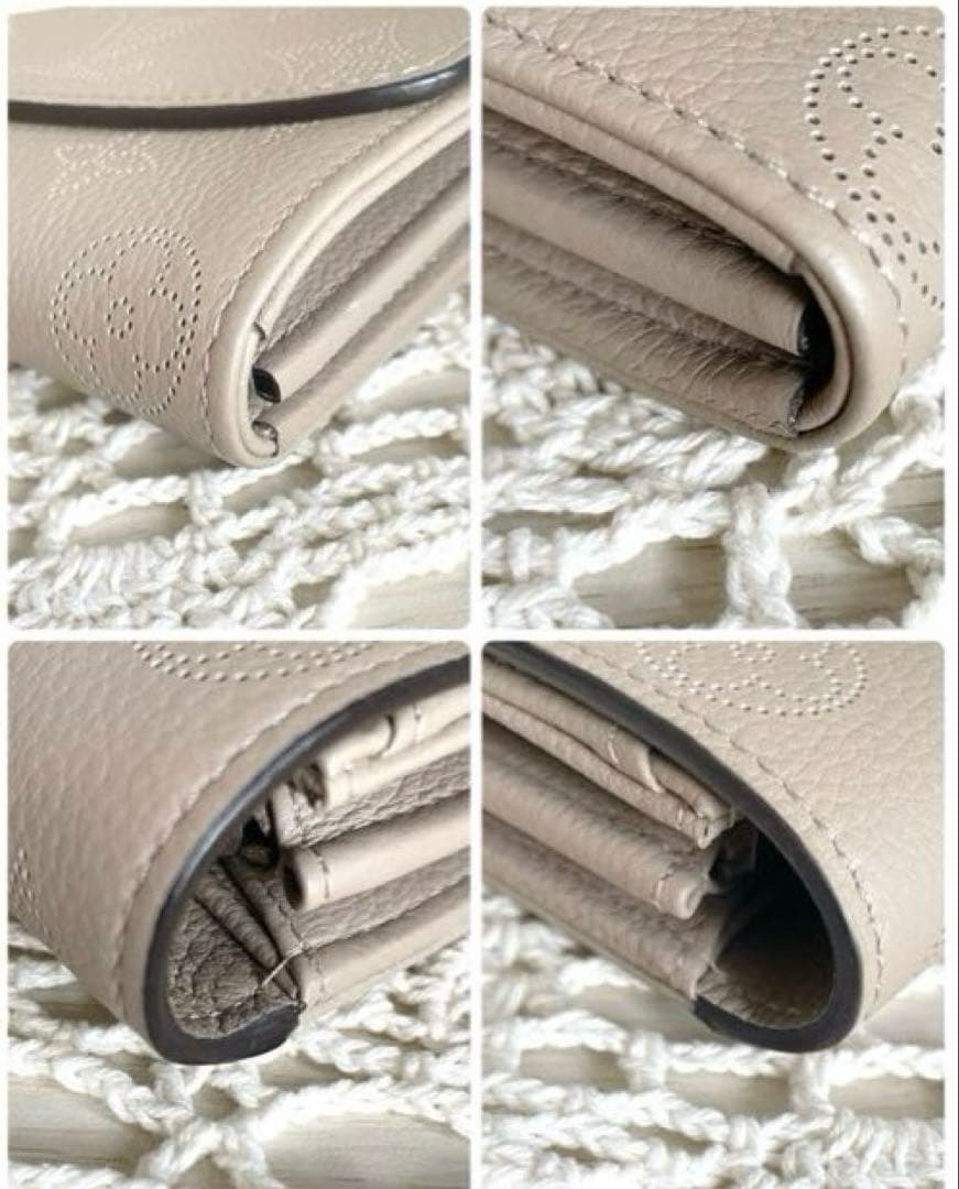 未使用級　ルイヴィトン　マヒナ ポルトフォイユ イリス ガレ