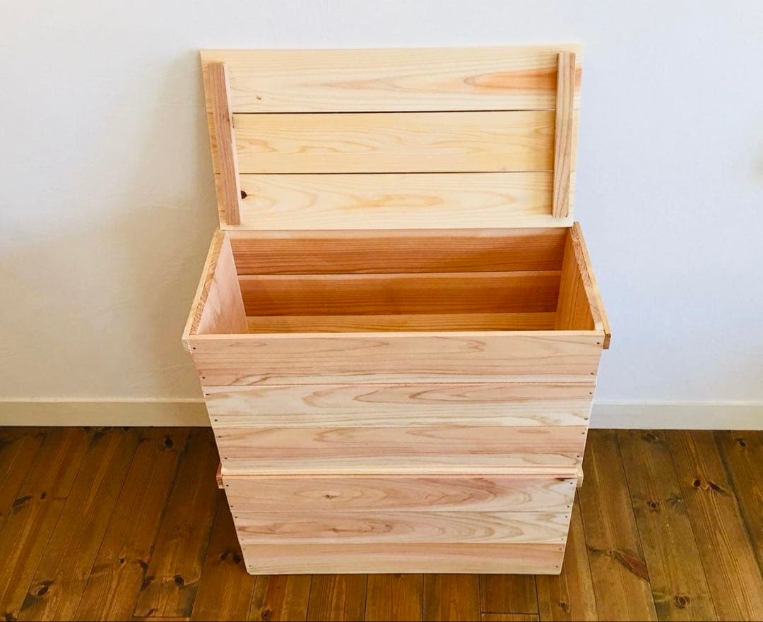 ぽの木 蓋付 通常 りんご箱 5箱