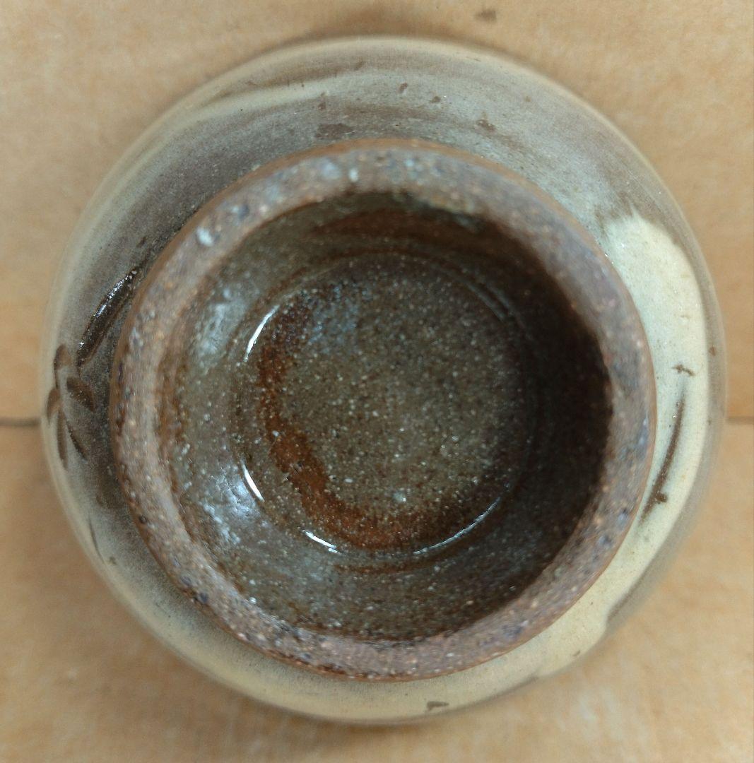 傑作【本物保証】金城次郎 海老文ぐい呑 共箱 栞2 人間国宝 壺屋焼壷屋焼 美品