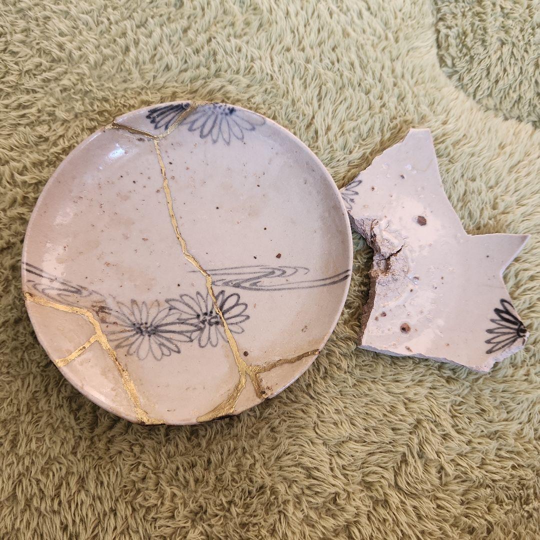 初期伊万里小山路窯金継ぎ中皿