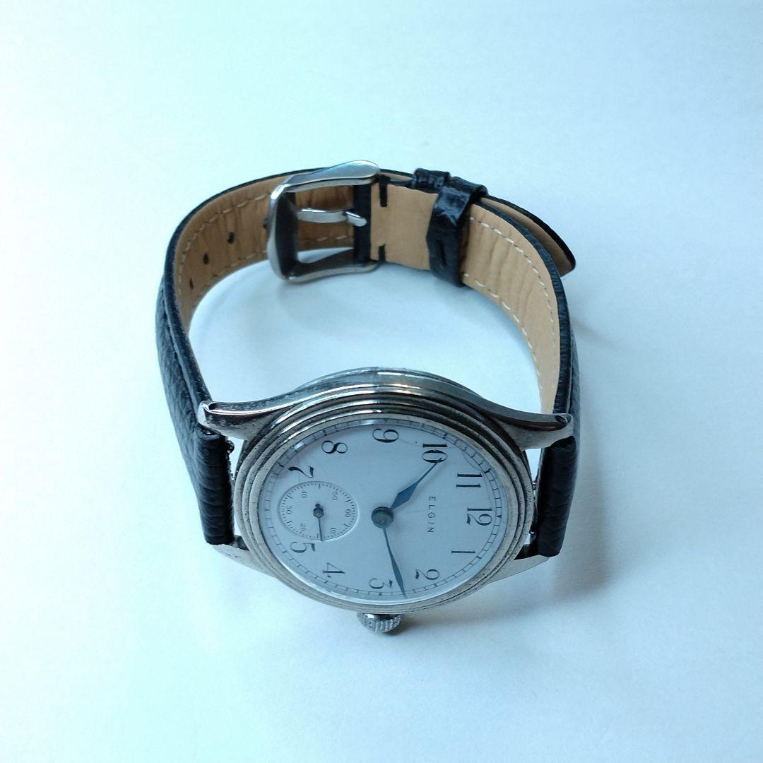 【1910s】ELGIN スモセコ OH済 ヴィンテージ腕時計