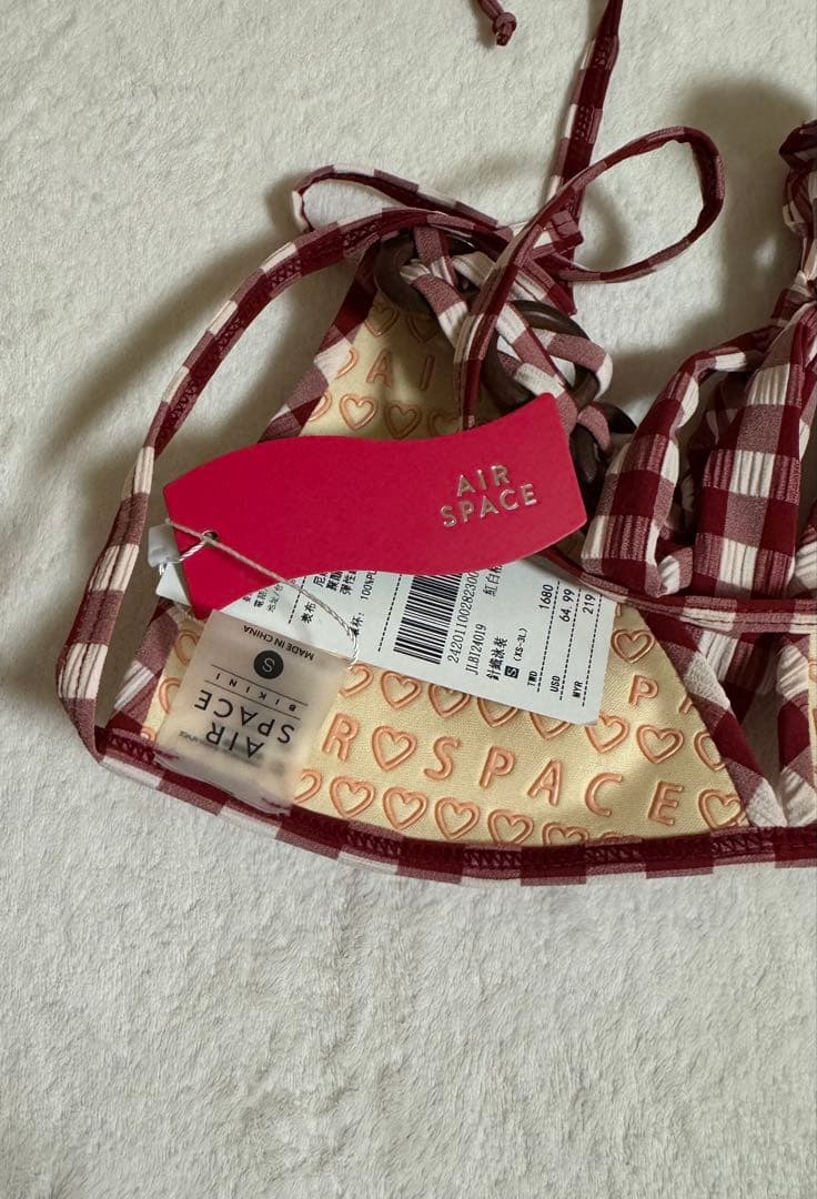 AIR SPACE チェックビキニセット