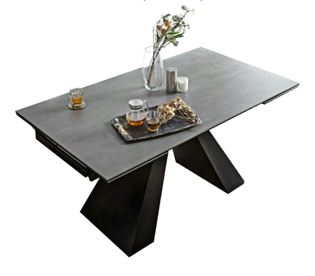 sashikei セラミックダイニングテーブル グレー 　伸縮式