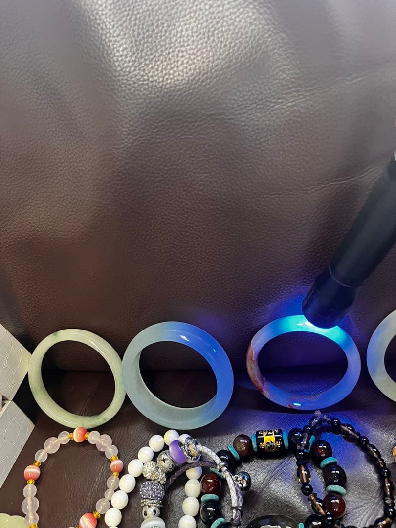 翡翠のバングル、パールまでめて