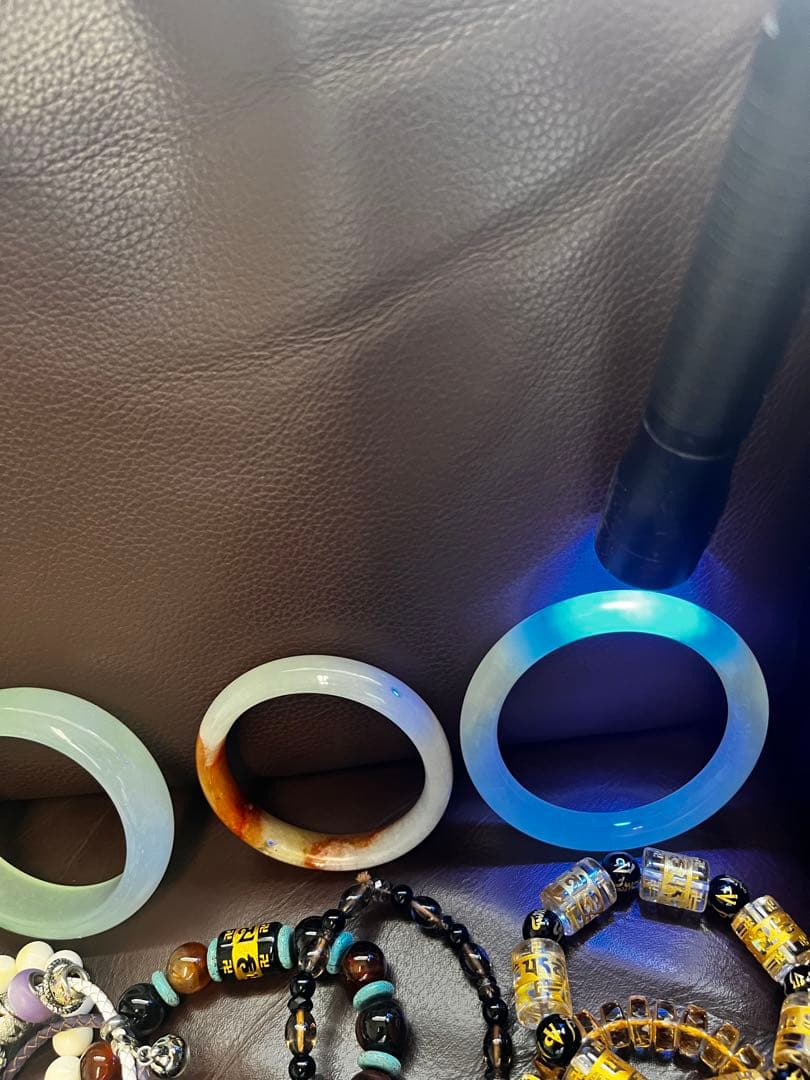 翡翠のバングル、パールまでめて