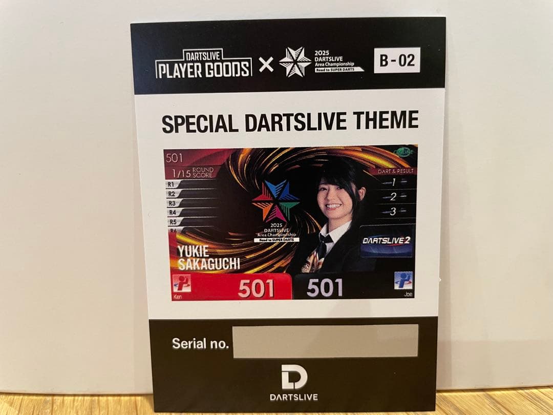 DARTSLIVE 特別テーマ YUKIE SAKAGUCHI 坂口優希恵　B賞