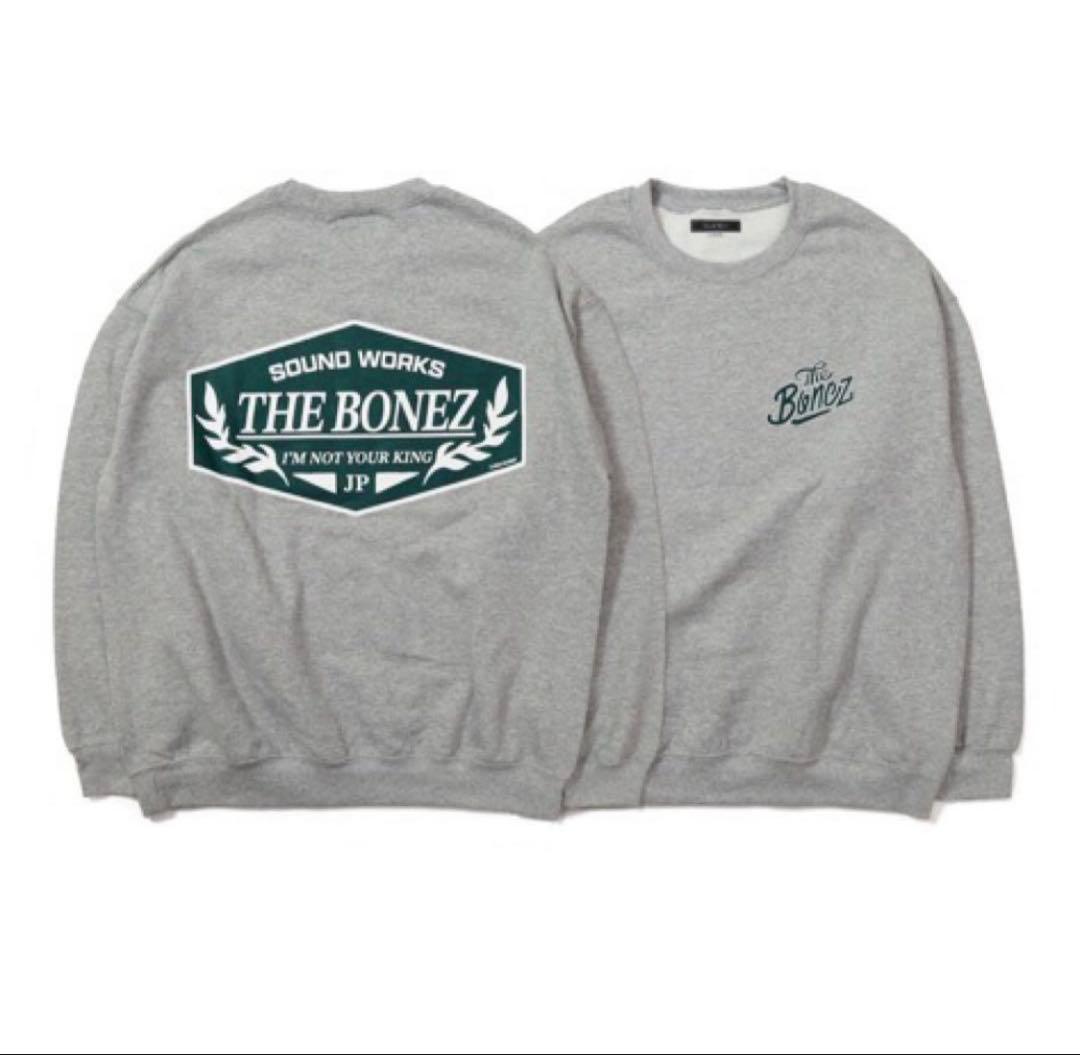 The BONEZクルーネック JESSE 新作 GRY Lサイズ