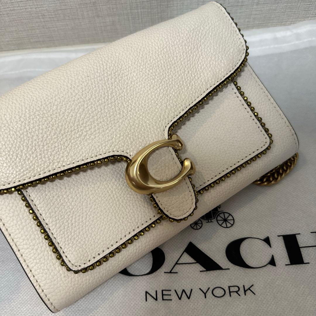 COACH コーチ ウィズ ビーズ タビー チェーンウォレット バッグ