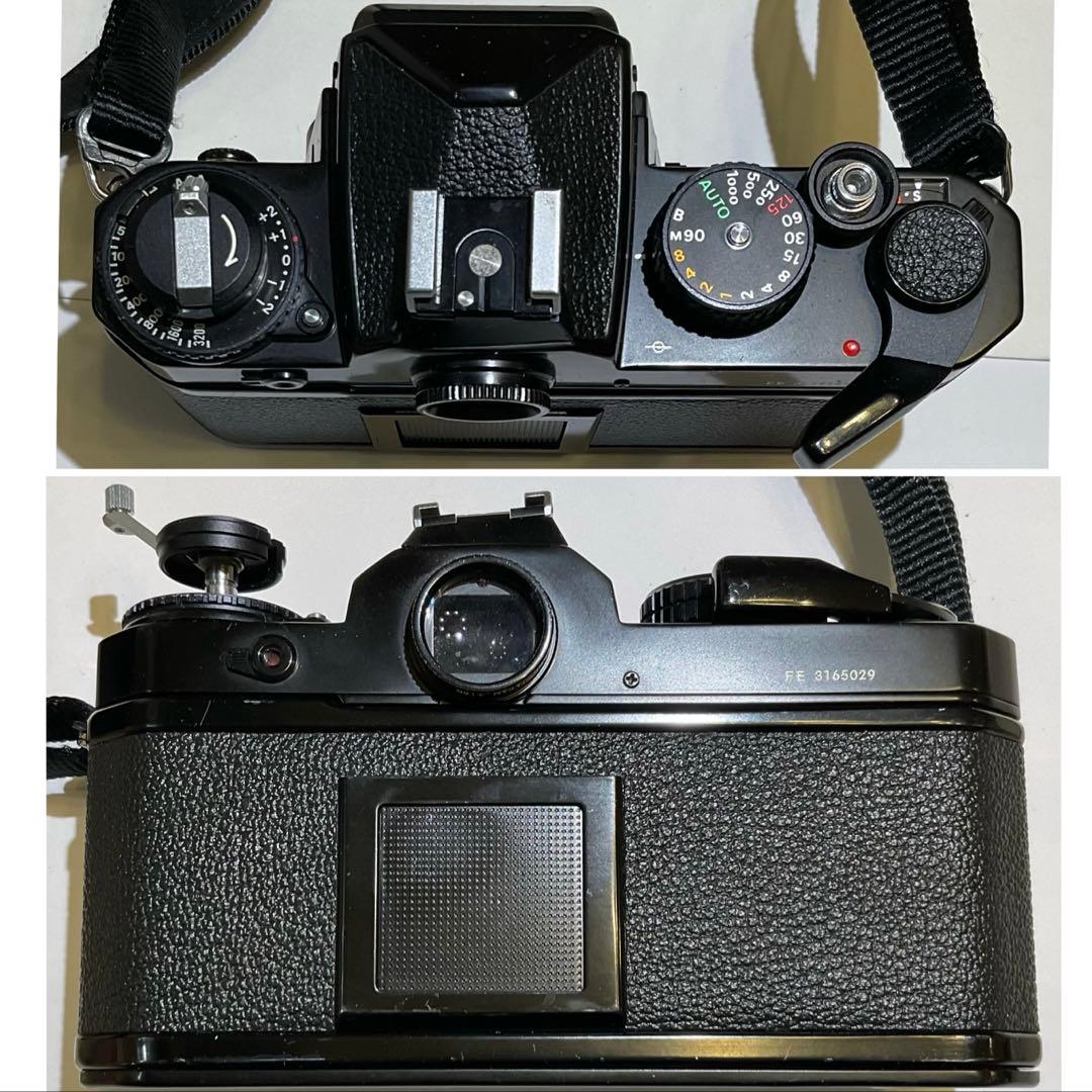 ニコン　NIKON FE　本体　ベルト　レンズｘ３　ケース　レリーズ　フィルター
