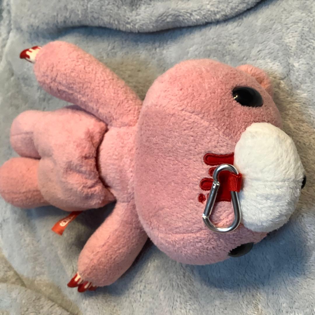 脱 グルーミー 咬筋力 自慢 ポーチ カラビナ付き ピンク CGP-177