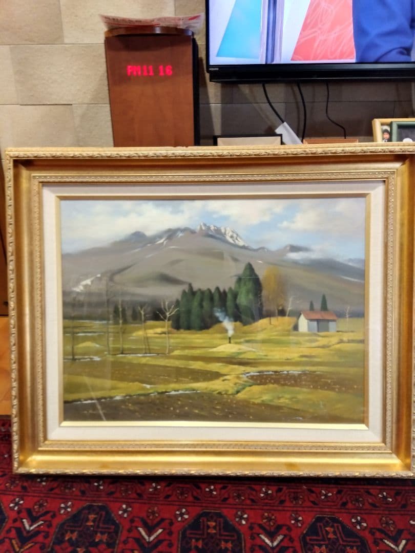 油絵　妙高山廬　ｐ１２