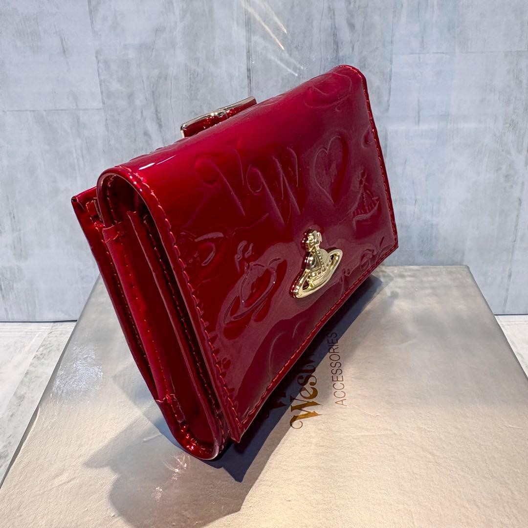 Vivienne Westwood 3つ折り財布 / レッド/ゴールド金具付き