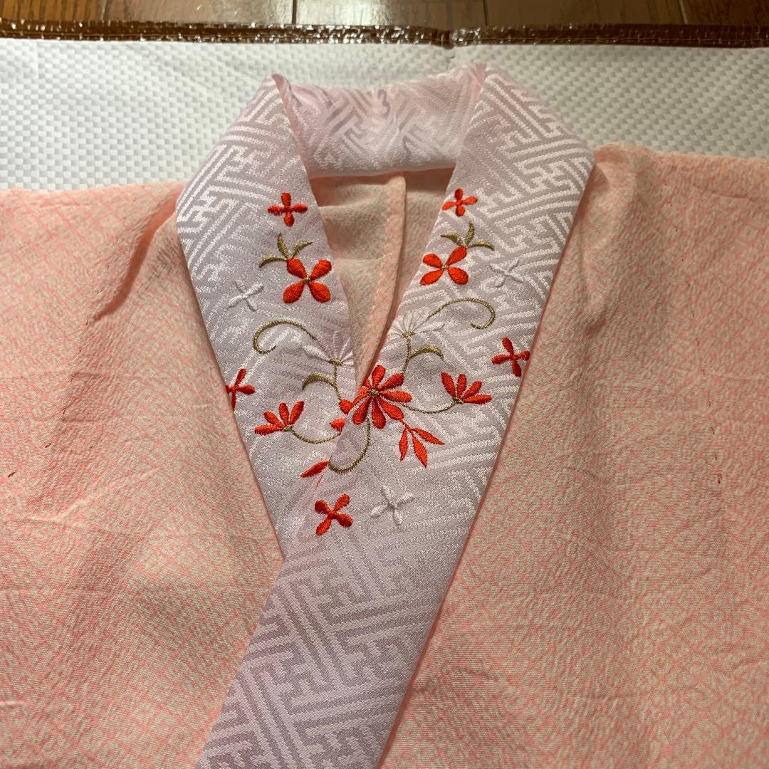 七五三　3歳　着物　被布　正絹