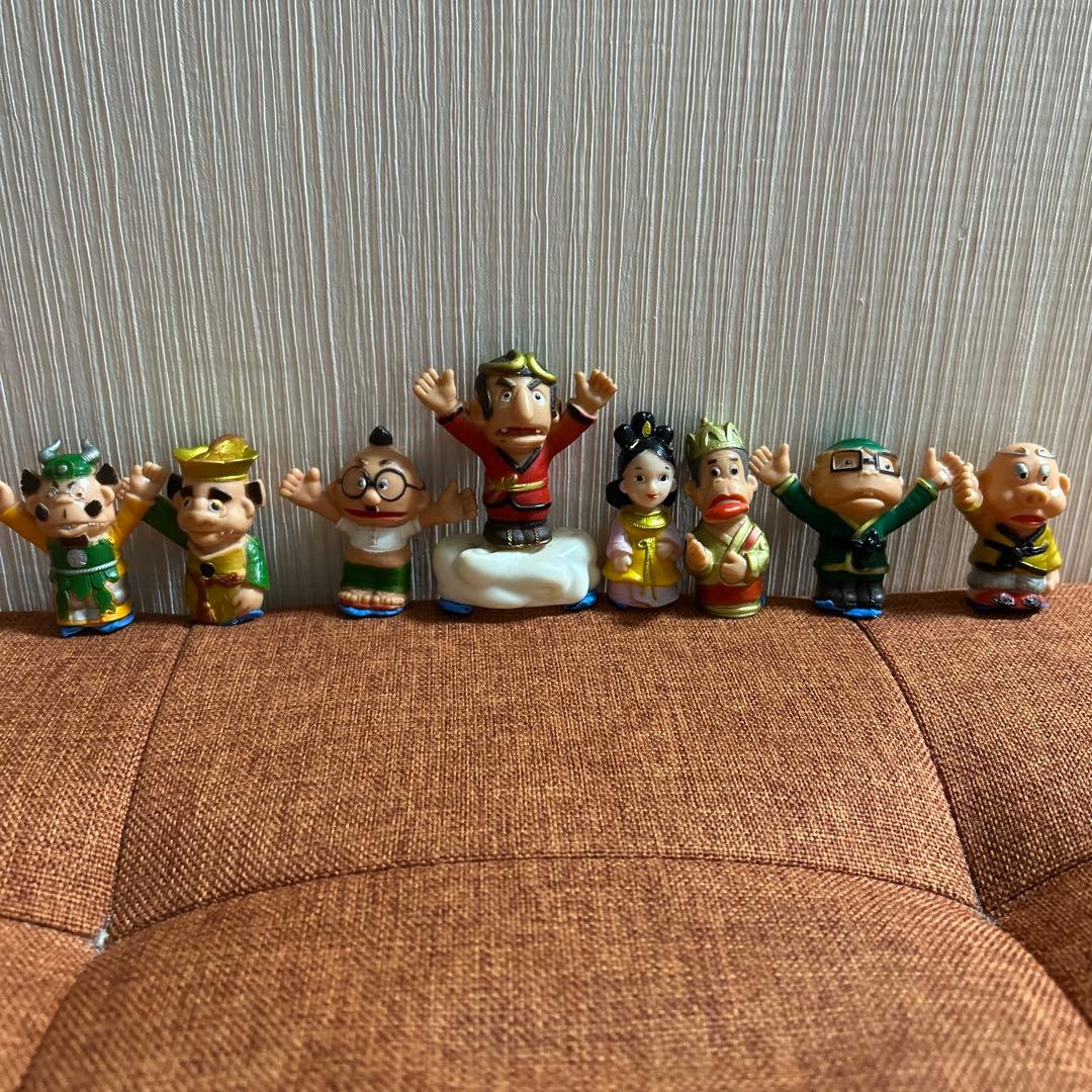 ザ・ドリフターズ 飛べ！孫悟空 指人形8体＋筋斗雲セット 昭和 激レア 当時物