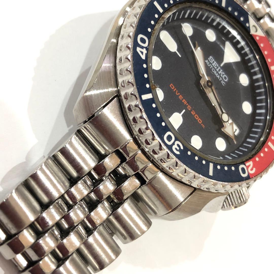 セイコー ダイバー ネイビーボーイ SKX009 メンズ　自動巻き腕時計