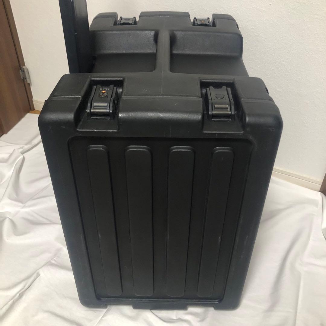 送料込★良品★SKB 8U ラックケース ラックキャリー ローリングラック 鍵付