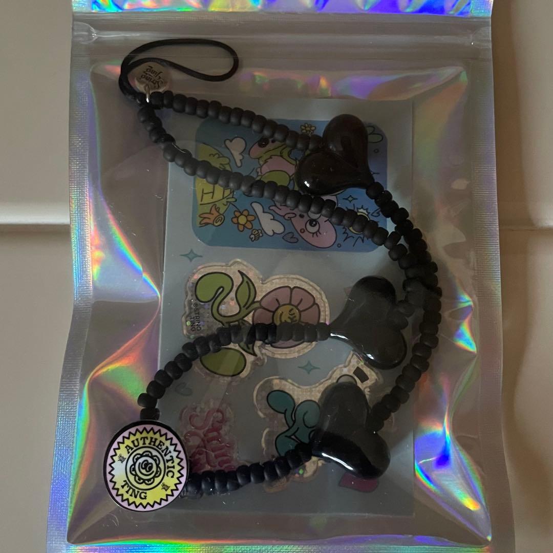 ストリングティングstring ting ブラック ハート BLACKPINK