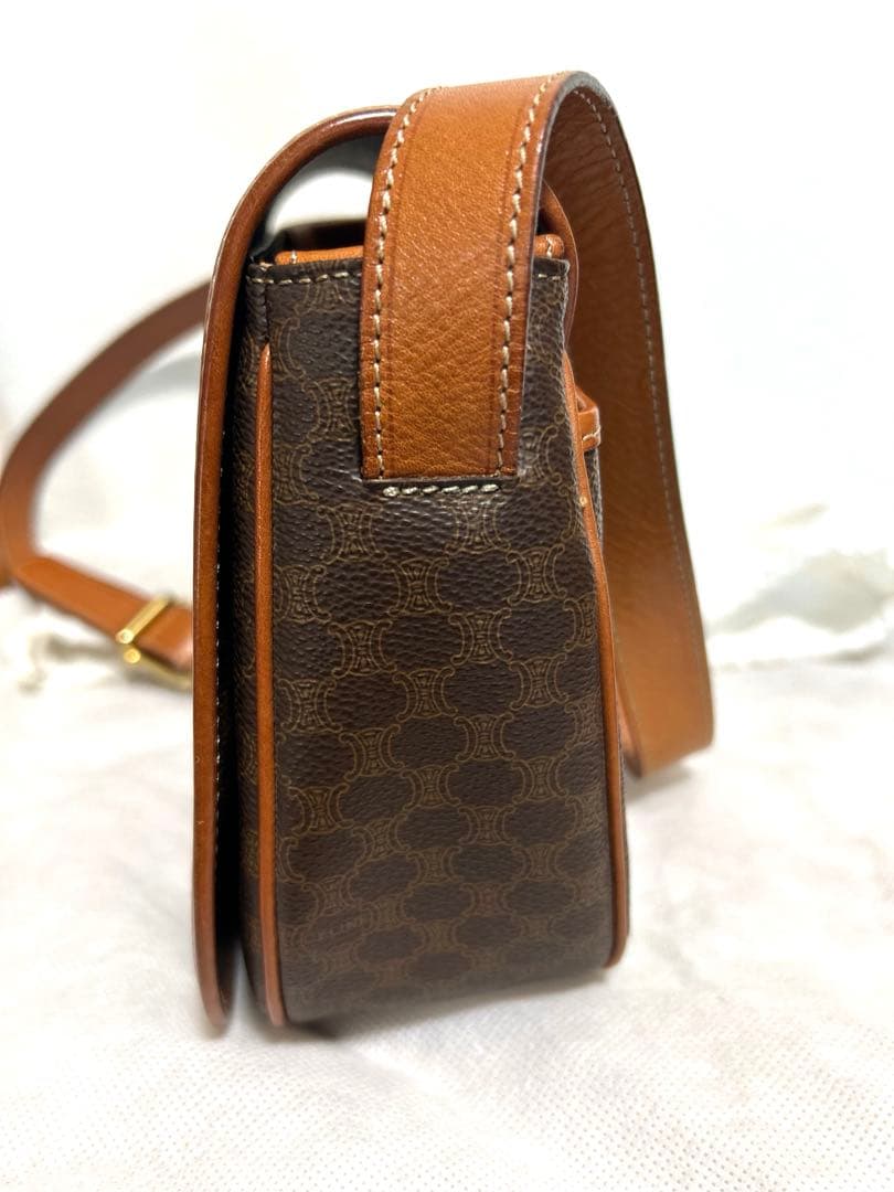 CELINE マカダム柄　ショルダーバッグ　美品