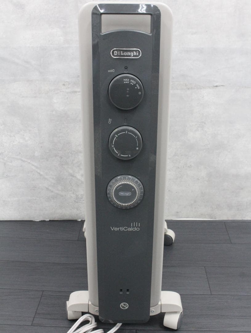 ▲De'Longhi デロンギ オイルヒーター ヴェルティカルド シダーグレー