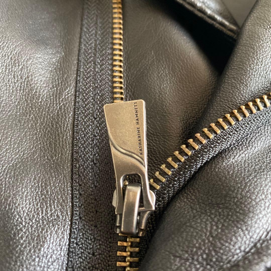 キャサリンハムネット KATHARINE HAMNETT レザージャケット　S