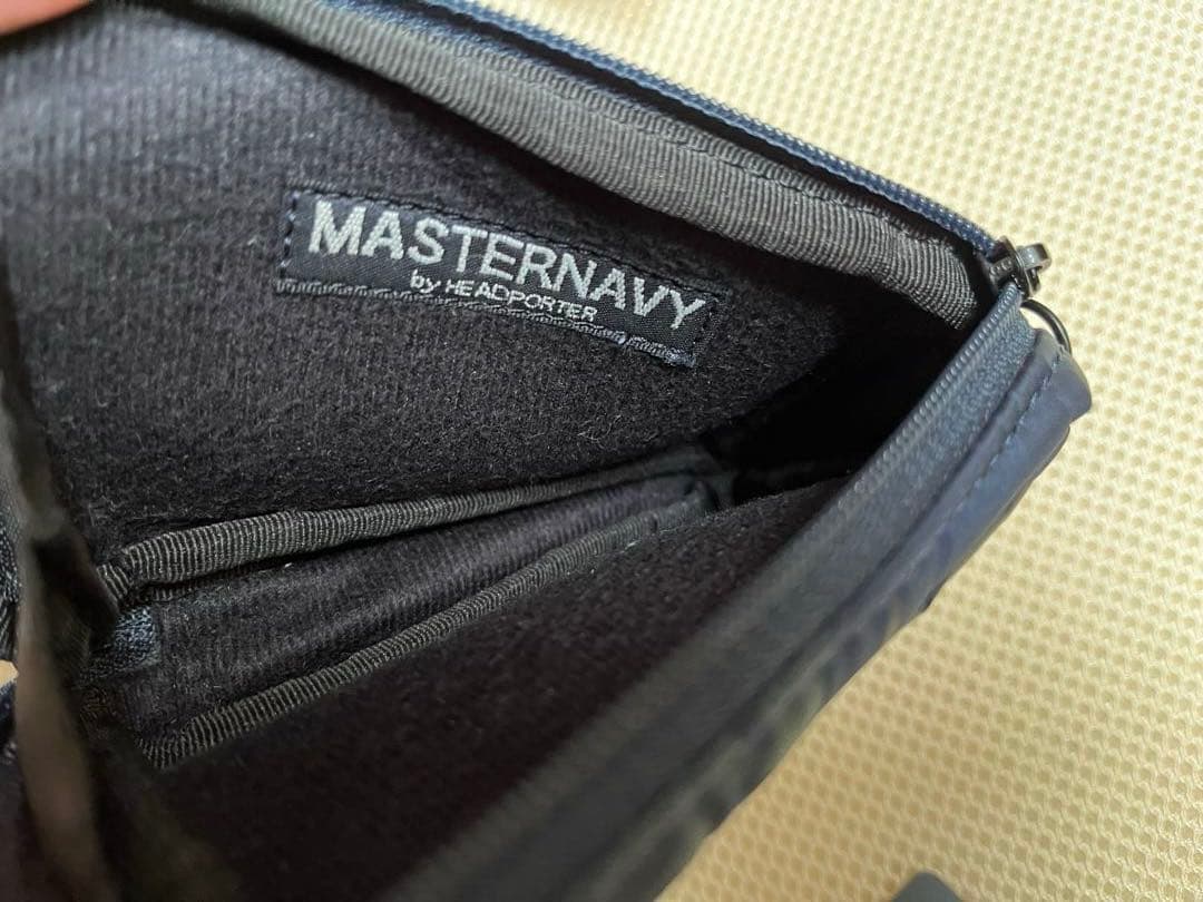 【HEADPORTER】MASTER NAVY　カモ柄小型ポーチ