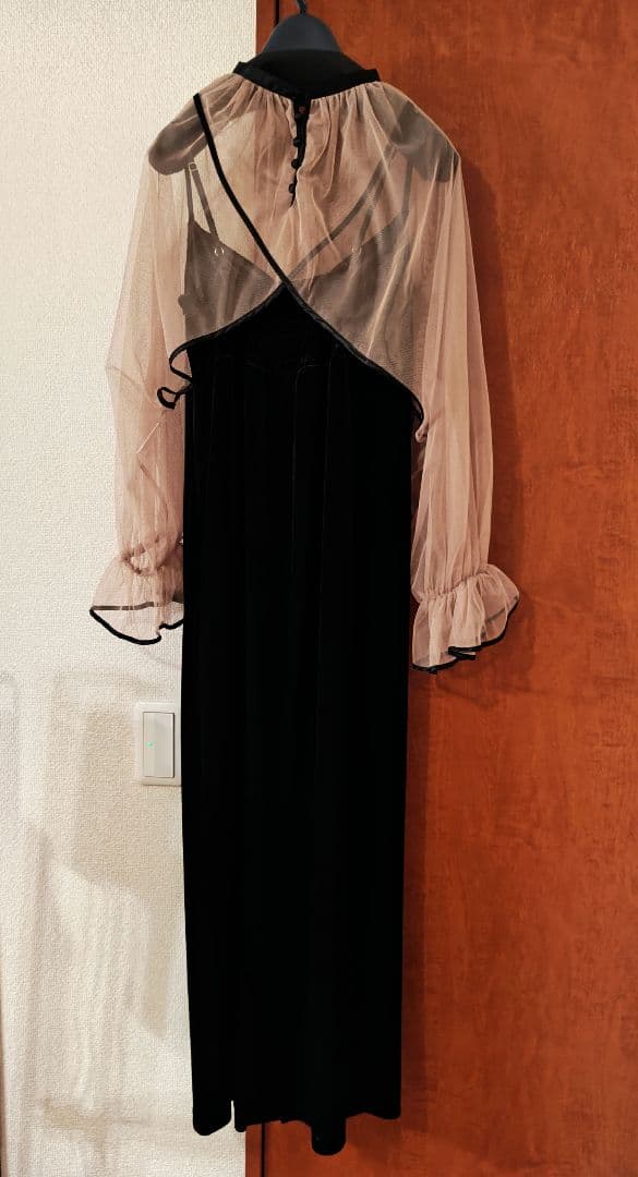 アメリヴィンテージMANY WAY TULLE VEIL DRESSベロアドレス