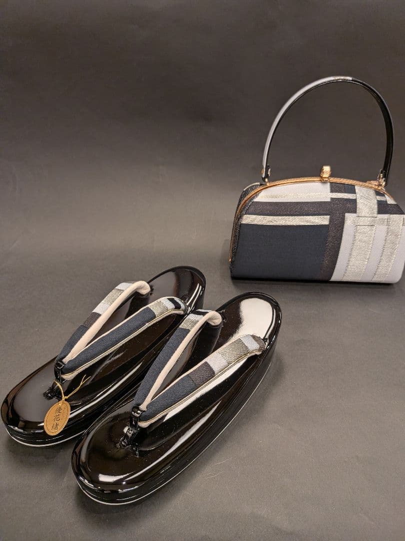 世美庵　日本製　振り袖　草履バッグセット フリーサイズ　振袖草履　振袖バッグ