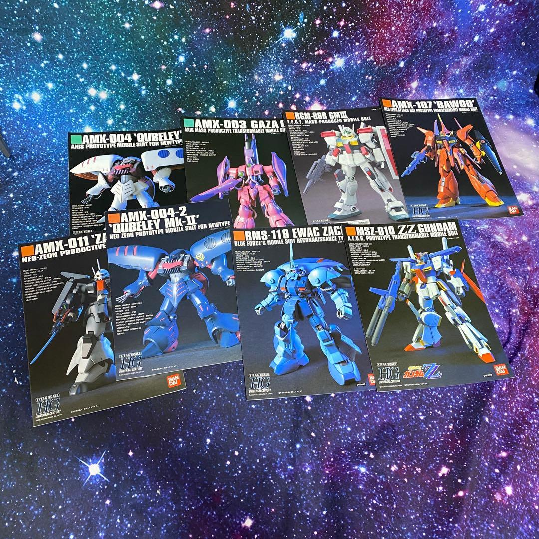 GUNPLA 1/144 HG ZZガンダム バウ キュベレイ ザクIII ジム