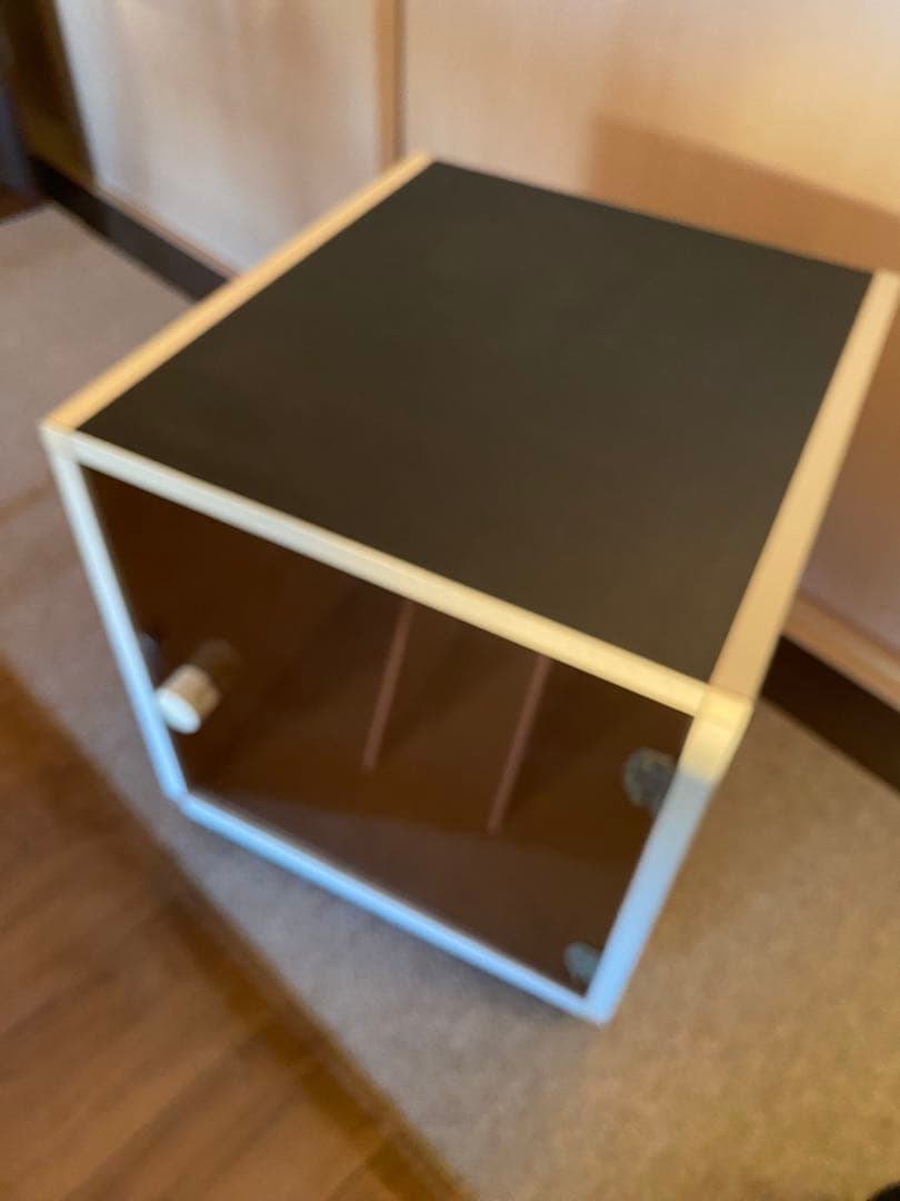 ヴィンテージ　レコードラック　収納棚　昭和レトロ　モダン